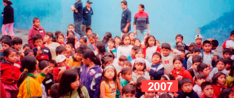 Comedor social para niños en Lima. 2007