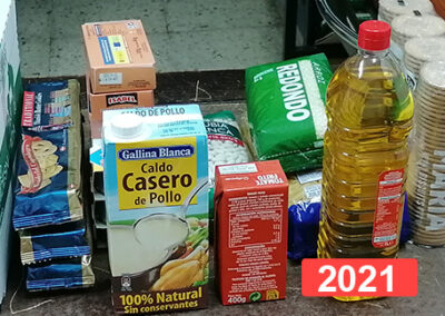 Almacén de Alimentos de la SSVP España en Madrid para la alimentación infantil