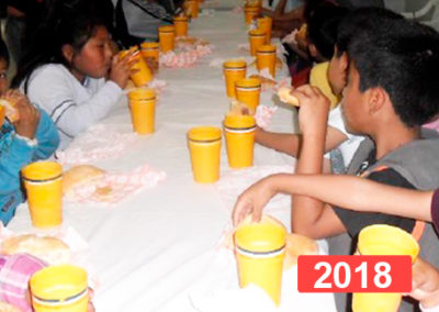Comedor social para niños en Lima. 2018