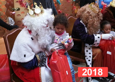 Integración social: celebración fiesta de reyes en Madrid 2018